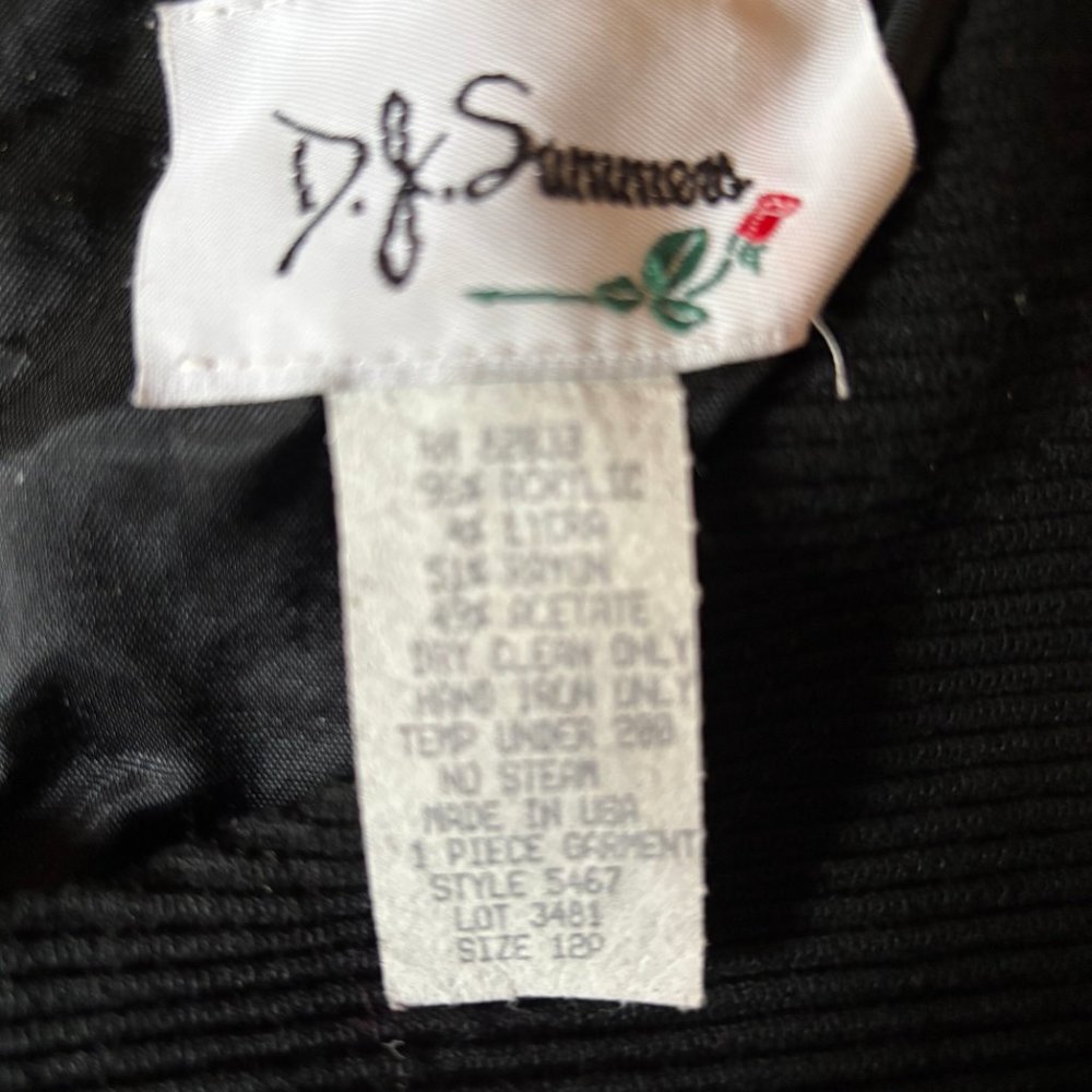 DJ Summers vintage jumpsuit ribbed top B/W plaid bottoms‎ Women's Petite sz 12P - Picture 3 of 10